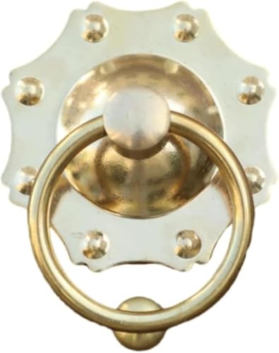 GPECTIFO Schrauben Antiker Kupfer Türklopfer Klassischer Türklopfer for Garten Holzhaus Türring Klopfer Einzigartig(B,Ring 10.5cm) von GPECTIFO