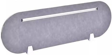 GPECTIFO Schreibtisch-Sichtschutzteiler mit Stützfüßen, schalldichte Trennwand for Klassenzimmerschreibtische(Grigio,30X120X0.5CM) von GPECTIFO