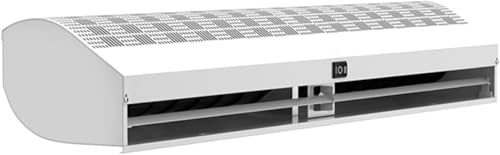 GPECTIFO Starker Wind-Luftschleier, Aluminiumlegierungsplatte, einstellbares Windpanel, geräuschloser Luftschleier, 90/120 cm, optional mit Fernbedienung(90cm) von GPECTIFO
