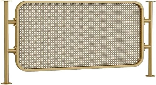 GPECTIFO Trennwände for Essbereiche, lichtdurchlässige Sichtschutzplatte, Rattan-Weberei, dekorative Trennwände for Restauranttische(Gold,19.6x27.5 in) von GPECTIFO