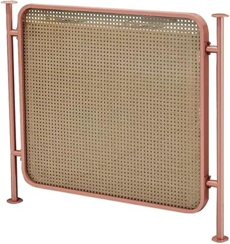 GPECTIFO Trennwände for Essbereiche, lichtdurchlässige Sichtschutzplatte, Rattan-Weberei, dekorative Trennwände for Restauranttische(Pink,35.4x31.5 in) von GPECTIFO