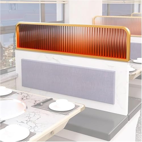 GPECTIFO Trennwände for Essbereiche Farbverlauf Glas Restaurant Dekorative Trennwände Erhöhte Gang Schreibtisch Trennwand(19.6x31.4in) von GPECTIFO
