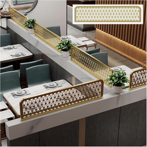 GPECTIFO Trennwände for Essbereiche Ironwork Hot Pot Restaurant Countertop Schreibtisch Trennwand 30cm Niedrigen Zaun(70cm) von GPECTIFO