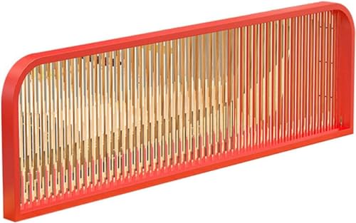 GPECTIFO Trennwände for Speiseräume Restaurant Striped Glass angehoben dekorative Trennwände 30cm niedrigen Zaun(Red-a,30x80cm) von GPECTIFO