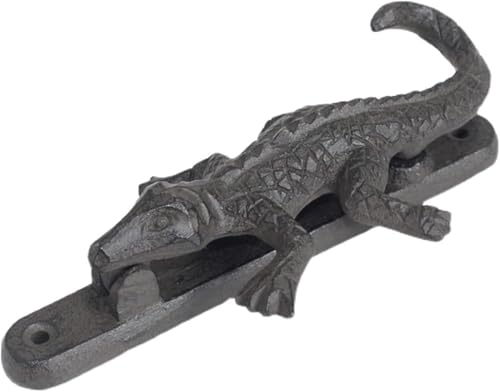 Haustür Gusseisen Kreativ Krokodil Türklopfer Rustikal Personalisierter Türgriff Bauernhaus Ringklopfer Unikat von GPECTIFO