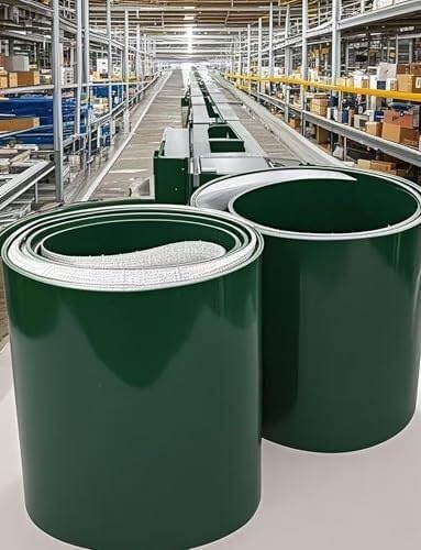 Industrielles Hochleistungs-Schwingförderband aus PVC, geeignet for Schräg- und Flachförderer(80x500x0.4cm) von GPECTIFO
