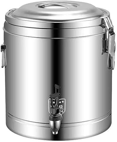 Milcheimer aus Edelstahl, gewerblicher Milchteeeimer, Warmhaltegetränkespender, gewerbliche Kaffeemaschine aus Edelstahl(15L) von GPECTIFO