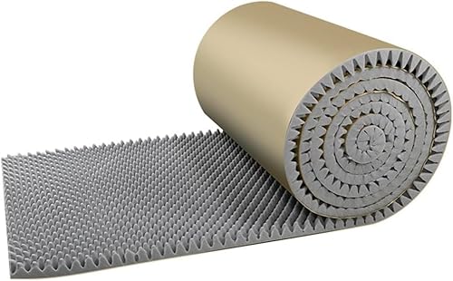 Schallschutzmatte, 5 cm dick, selbstklebende Schallschutzmatte, Wand-Schallschutzplatte for Zuhause, Schlafzimmer, Studio-Vibrationsdämpfungsmatte(Rosso,1x1m) von GPECTIFO