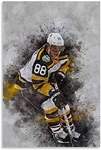 GPEIHANG Poster Und Gedruckte David Pastrnak Eishockey Bild 3 Leinwand Malerei Wandkunst Bilder 23.6"x35.4"(60x90cm) Kein Rahmen von GPEIHANG