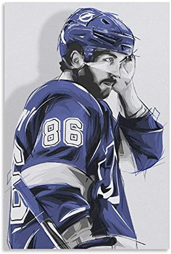 GPEIHANG Poster Und Gedruckte Nikita Kucherov Eishockey Bild 1 Leinwand Malerei Wandkunst Bilder 23.6"x35.4"(60x90cm) Kein Rahmen von GPEIHANG