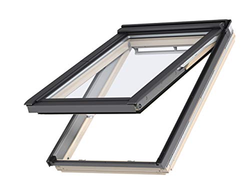 Original Velux Klapp-Schwingfenster GPL aus Holz mit Eindeckrahmen (78 x 140 (MK08)) von GPL
