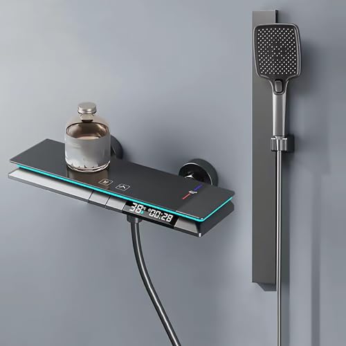 Duschstange aus Edelstahl und Handbrause | Duschbrause mit 3 Funktionen verstellbarem Duschkopf | Brauseset mit Duschsäule | Duschkopf mit Schlauch und Halterung | Regendusche | Grau Duschstange aus Edelstahl und Handbrause | Duschbrause mit 3 Funktionen verstellbarem Duschkopf | Brauseset mit Duschsäule | Duschkopf mit Schlauch und Halterung | Regendusche | Grau von GPRL
