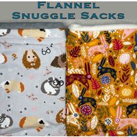 Flanell Kleintier Kuschelsack - Meerschweinchen von GPSnuggleSacks