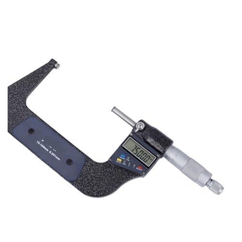 0-100 mm Digitales Mikrometer Elektronisches Mikrometer für Außendurchmesser 0,001 mm Multifunktions-LCD-Messwerkzeug (75-100mm) von GPYMHLBNR