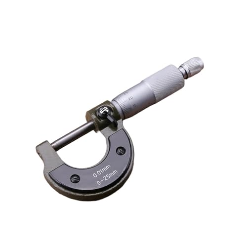 Metrisches Mikrometer, Kohlenstoffstahl-Messgerät, 0–25 mm Außendurchmesser, Mikrometer-Zubehör, Präzisions-Messwerkzeuge von GPYMHLBNR