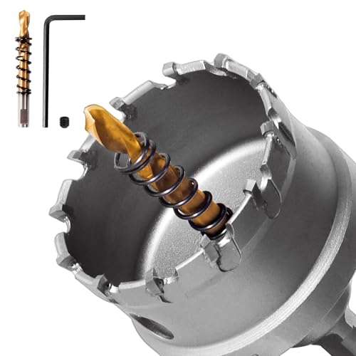 GPtzlei HM Lochsäge, Sägezahnbohrer für Edelstahl, Metall, Eisen, Holz & Kunststoff (60mm) von GPtzlei