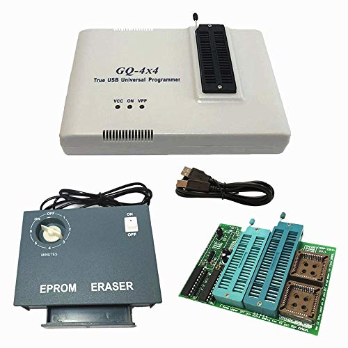 GQ PRG-113 GQ-4X V4 (GQ-4X4) USB Universal Programmer + UV EPROM Radierer + 16 Bit EPROM Adapter Unterstützung 28F102 27C400 27C800 27C160 27C322 27C1024 27C2048 27C48 096 2. 7c4002 M27C322 von GQ