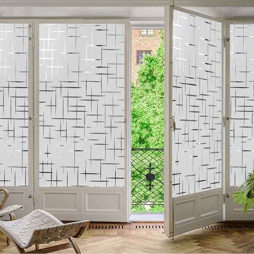 Fensterfolie Blickdicht 40 x 120 cm, Selbstklebend Ohne Kleber Statische Blickdicht Matt, Sichtschutz Anti Uv, Bad-Fenster Glastür Milchglasfolie, Stern Fensterfolie Blickdicht 40 x 120 cm, Selbstklebend Ohne Kleber Statische Blickdicht Matt, Sichtschutz Anti Uv, Bad-Fenster Glastür Milchglasfolie, Stern von GQINGHUA