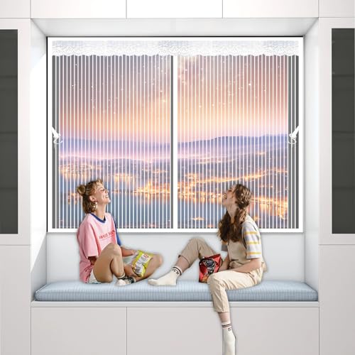 Magnet Fliegengitter 180 x 91 cm Automatisches Schließen, Starke Magnete, Verdickt Ohne Bohren Kinderleichte Montage, Fliegengitter Magnet, mit Nylonband für Alle Fenster, Weiß Magnet Fliegengitter 180 x 91 cm Automatisches Schließen, Starke Magnete, Verdickt Ohne Bohren Kinderleichte Montage, Fliegengitter Magnet, mit Nylonband für Alle Fenster, Weiß von GQINGHUA