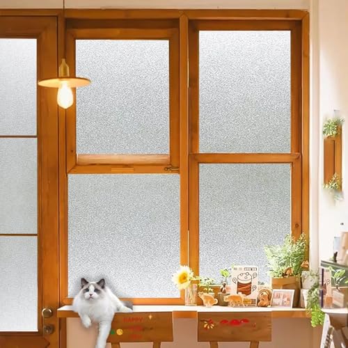 Statische Fensterfolie 100 x 245 cm, Selbstklebend Ohne Kleber Statische Blickdicht Matt, Sichtschutz Anti Uv, Aufkleber Ohne Klebstoff, Rein matt Statische Fensterfolie 100 x 245 cm, Selbstklebend Ohne Kleber Statische Blickdicht Matt, Sichtschutz Anti Uv, Aufkleber Ohne Klebstoff, Rein matt von GQINGHUA