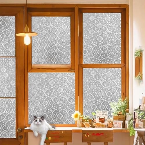 Statische Fensterfolie 75 x 500 cm, Selbstklebend Ohne Kleber Statische Blickdicht Matt, Sichtschutz Anti Uv, Aufkleber Ohne Klebstoff, 3D-Begonie Statische Fensterfolie 75 x 500 cm, Selbstklebend Ohne Kleber Statische Blickdicht Matt, Sichtschutz Anti Uv, Aufkleber Ohne Klebstoff, 3D-Begonie von GQINGHUA