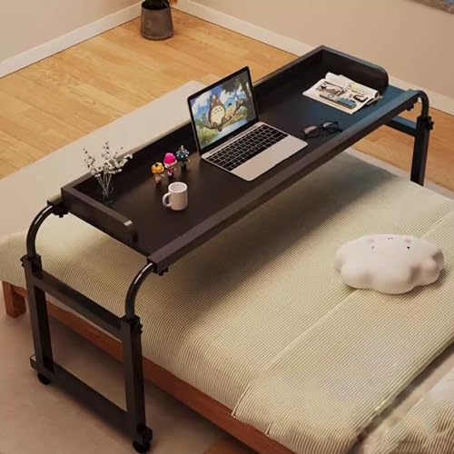 Essentisch Schreibtisch Rollender Medizinischer Tisch, Computertisch Über Gesäßtisch Mit Rädern Mobilem Schreibtisch Mit verstellbarem Hügel Höjd verstellbare Computer-Workstation Mit von GQQDDD