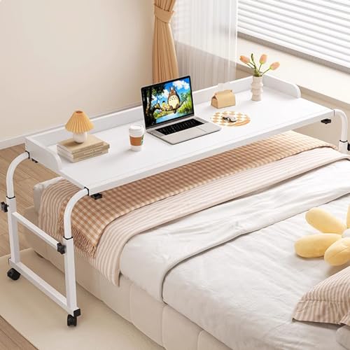 Über Der Bettschreibtisch, Lebensmittelschublade Schreibtisch Rollender Medizinischer Tisch Tragbarer Laptop-Schreibtisch Über Bett Tisch Mit Schreibtischschuss Höhenverstellbar Oberbetttisch von GQQDDD