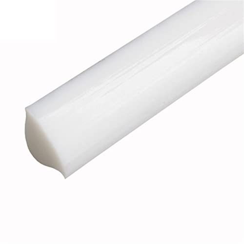 GQQGSHOP 5M Deckenleisten Selbstklebende - Viertelstab Biegeleiste PVC, Winkelprofil Abdeckleiste Kunststoff-Profil Leiste, Zierleisten Sparpaket, Selbstklebend, Zierleiste, Weiß, 8mm/0.31inch von GQQGSHOP