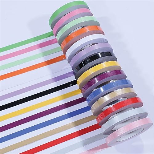 GQQGSHOP 50m Selbstklebende Bordüre Tapete, PVC wasserdichte Tapete Bordüre Dekoration, Türrahmen Wandkantenschutz Home Wanddekoration for Wohnzimmer Badezimmer Küche Fliesen(Matte Beige,W: 3cm) von GQQGSHOP