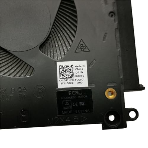 01F4FV 087HF0 for M15 R3 R4 Laptop CPU Lüfter CN-01F4FV 1F4FV GPU Kühler Lüfter CN-087HF0 87HF0(5V GPU Fan CN-087HF0) von GQSSEFQCH