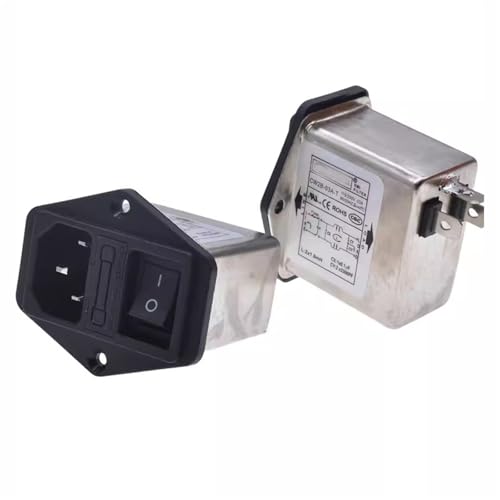 1 STÜCK 3-in-1-Steckdose mit schwarzem Schalter + Sicherung 115/250 V Netzfilter CW2B-10A-T/CW2B-06A-T/CW2B-03A-T(CW2B-03A-T) von GQSSEFQCH