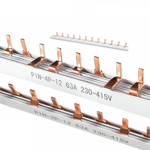 1 Stück Stift- und Gabeltyp 1,4 mm Kupfersammelschiene for Leistungsschalter 12-Wege-MCB-Anschluss Sammelschienenanschluss 1A-63A 1P 2P 3P 4P(Fork Type 1P 12way) von GQSSEFQCH