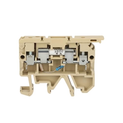 10 Stück ASK 1ENLED mit Sicherungs-LED-Äquivalent WEIDMULLER ASK1LDEN Schraubklemmenblock for DIN-Schienenanschluss SAK Typ ASK1EN LED (Color : 24V LED -Gray, Size : Fuse 4A) von GQSSEFQCH