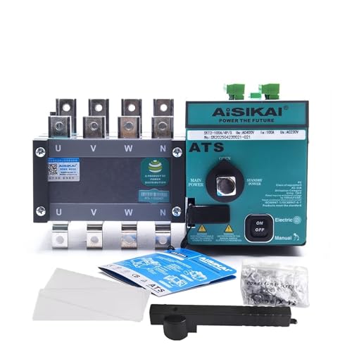 4P 100A 160A 250A 630A ATS Generator Dual Power Automatic Transfer Switch Einzelnen Drei Phase Diesel Generator Teile(100A 4P) von GQSSEFQCH