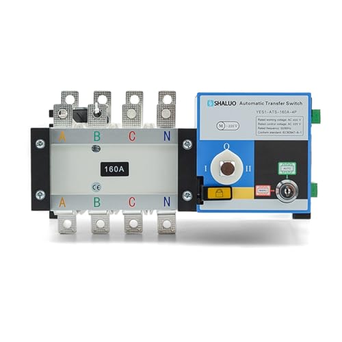 ATS Dual Power Automatic Transfer Switch AC220V 100A 160A 250A 4P for Diesel Generator Teile Control Modul Circuit Breaker(160A 4P ATS) von GQSSEFQCH