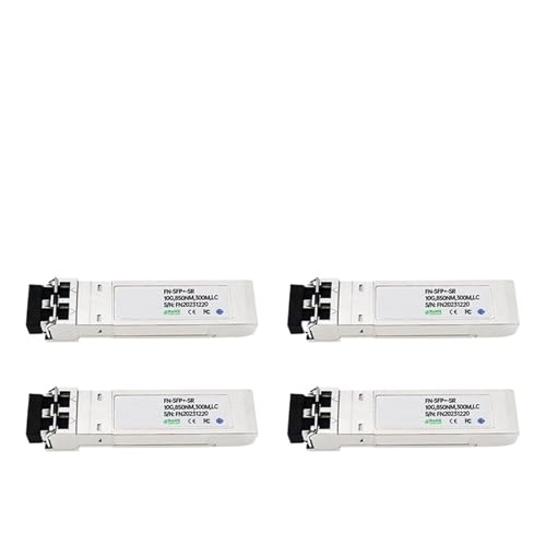 GQSSEFQCH 10G SR SFP+ Multi Mode Duplex LC 850nm 300m Fibra SFP Transceiver Compatible with Cisco/Mikrotik/H3C Fiber Switch(4pcs) von GQSSEFQCH