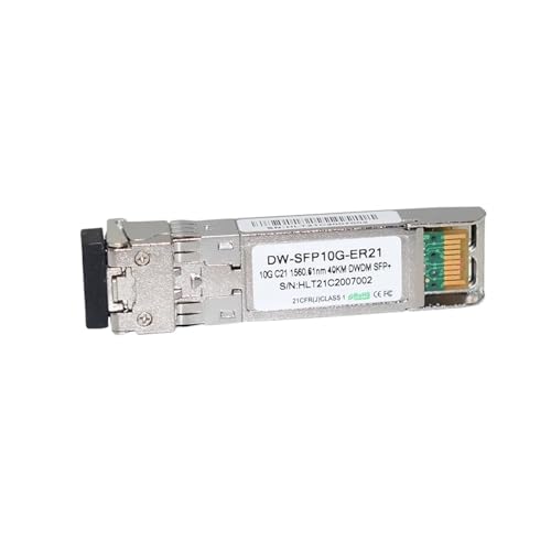 GQSSEFQCH Gepaart mit Mux DW-SFP10G-ER 1560,61 nm 40 km Netzwerkkompatibles DOM DWDM SFP+(10 pcs) von GQSSEFQCH