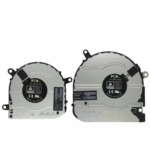 Laptop-CPU-GPU-Kühlerlüfter for X360 15-ES 15T-ES 15Z-EU 15-EU 15M-ES 15M-EU TPN-W149 TPN-W150 M45465-001 M45466-001(Smaller one) von GQSSEFQCH