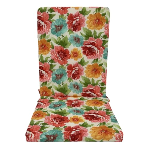 GQTYBZ Hochlehner Auflage, Dick Polster Gartenstuhlauflage, Tiefes Stuhlkissen Mit RüCkenlehne FüR Terrasse, SchaukelstüHle, Liegen Und Liegen (Farbe, 45 * 48 * 60 * 5cm) von GQTYBZ