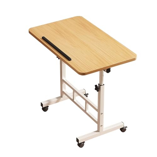 GQTYBZ Holz-Zeichentisch, höhenverstellbar und abgewinkelt Künstler-Schreibtisch, Staffelei Tisch Schreib-Studio-Schreibtisch für Kunstwerke, Grafikdesign, Lesen (Braun 1, 80 x 40 cm) von GQTYBZ