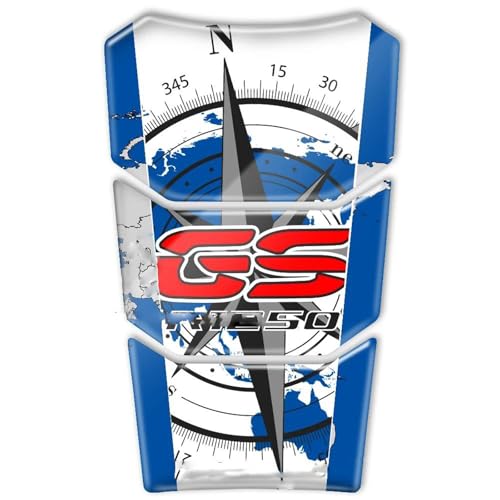 GQUIKGW Motorradaufkleber Für BMW Motorrad R1250GS R 1250 GS Adventure 2019-2022 2021 2020 40 Jahre Harz-Motorrad-Tankpad-Schutz(Blu) von GQUIKGW