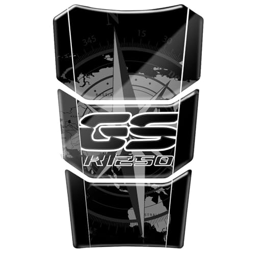 GQUIKGW Motorradaufkleber Für BMW Motorrad R1250GS R 1250 GS Adventure 2019-2022 2021 2020 40 Jahre Harz-Motorrad-Tankpad-Schutz(Nero) von GQUIKGW