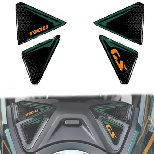 GQUIKGW Motorradaufkleber Harzaufkleber Motorrad-Tankpad Für BMW R1300GS R 1300 GS 2023 2024 Aufkleber Abziehbilder Zubehör Tankpad-Aufkleber(Green) von GQUIKGW