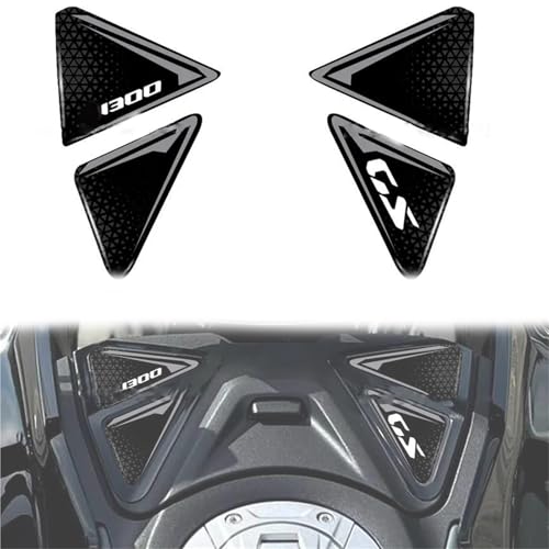 GQUIKGW Motorradaufkleber Harzaufkleber Motorrad-Tankpad Für BMW R1300GS R 1300 GS 2023 2024 Aufkleber Abziehbilder Zubehör Tankpad-Aufkleber(Grey) von GQUIKGW