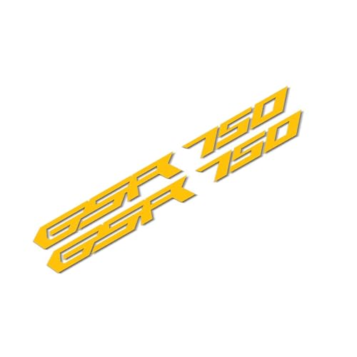 GQUIKGW Motorradaufkleber Reflektierende Aufkleber Für Den Kraftstofftank des Motorrads Für Suzuki GSR 750(Gold) von GQUIKGW