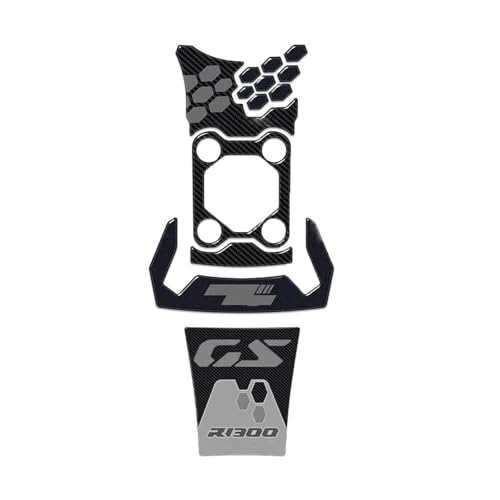 Motorradaufkleber Für BMW R 1300 GS ADV 2024 2025 Tank-Seitenaufkleber, 3D-Harz-Aufkleber, Kratzfester Motorrad-Schutzaufkleber(Grey) von GQUIKGW