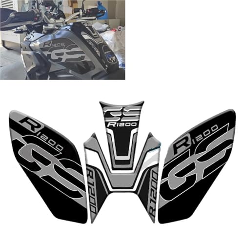Motorradaufkleber Für BMW R1200GS R 1200 GS R1200 2017 2018 2019 Aufkleber Kraftstoff Pad Motorrad Tank Schutz(Nero) von GQUIKGW