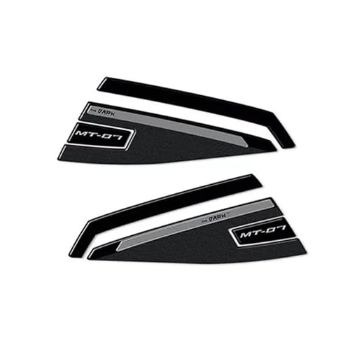 Motorradaufkleber Motorrad 3D Harz Schutz Aufkleber Für Yamaha Mt-07 2021 2022 2023 Zubehör(Nero) von GQUIKGW