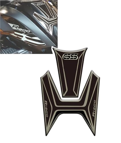 Motorradaufkleber Motorrad Aufkleber Schutz Für BMW R1200GS LC R1200-LC 2013 2014 2015 2016 Reflektierende Tank Pad Dekorative(Nero) von GQUIKGW