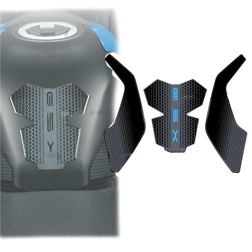 Motorradaufkleber Motorrad-Harzaufkleber Tankaufkleber-Schutz Knie-Tankpad-Aufkleber Für Suzuki GSX-8S GSX 8S 2023 Tankpad-Schutz(Blu) von GQUIKGW